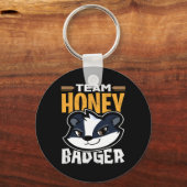 Team Honey Badger - Cooles Tiergeschenk Schlüsselanhänger (Vorderseite)