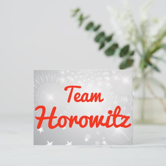 Team Horowitz Postkarte (Stehend Vorderseite)