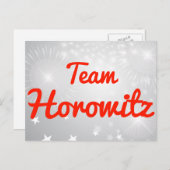 Team Horowitz Postkarte (Vorne/Hinten)