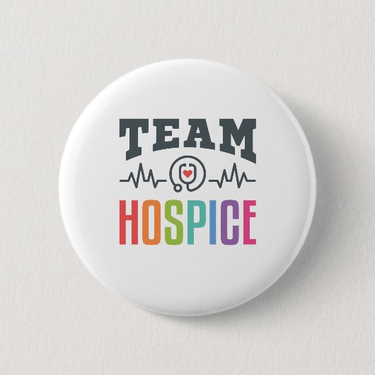 Team Hospice Krankenpfleger Ärztin Button (Vorderseite)