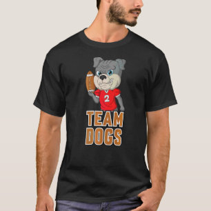 Team Hunde 10 Niedliche sportliche Hunde Footba T-Shirt