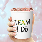Team I Do Jamaican Flag Wedding Junggeselinnen-Abs Pappbecher