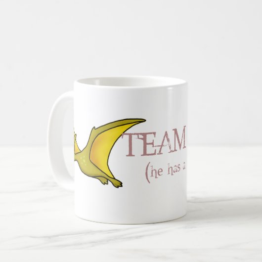Team Ianto- Pterodactyl-Tasse Kaffeetasse (Vorderseite Links)