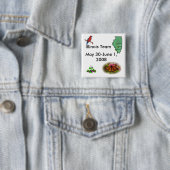 Team Illinois - Staat Symbole Button (Beispiel)