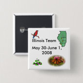 Team Illinois - Staat Symbole Button (Vorne & Hinten)