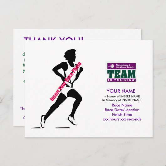 Team in Ausbildung: Danke Postcard Postkarte (Vorne/Hinten)