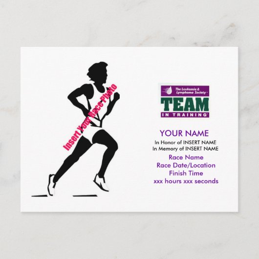 Team in Ausbildung: Danke Postcard Postkarte (Vorderseite)