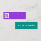 Team in Trainings-beschaffenVisitenkarten Mini Visitenkarte (Vorne/Hinten)