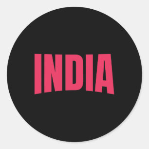 Team India Welt Cricket Cup Fan Trikot  Runder Aufkleber