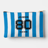 Team-Individuelle Name-Nummer des Blue Strips Zubehörtasche (Rückseite)