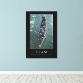 Team: Inspiration Zitat 1 Leinwanddruck (Insitu (Holzboden))