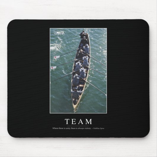 Team: Inspiration Zitat 1 Mousepad (Vorne)