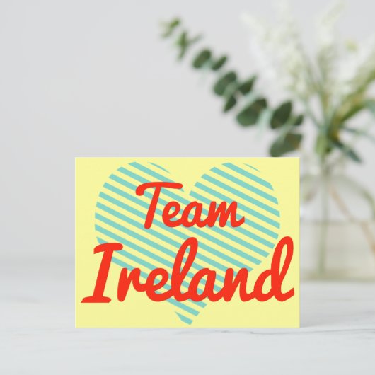 Team Irland Postkarte (Stehend Vorderseite)