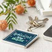 Team Isaac Aquamarin Schlüsselanhänger (Seite)