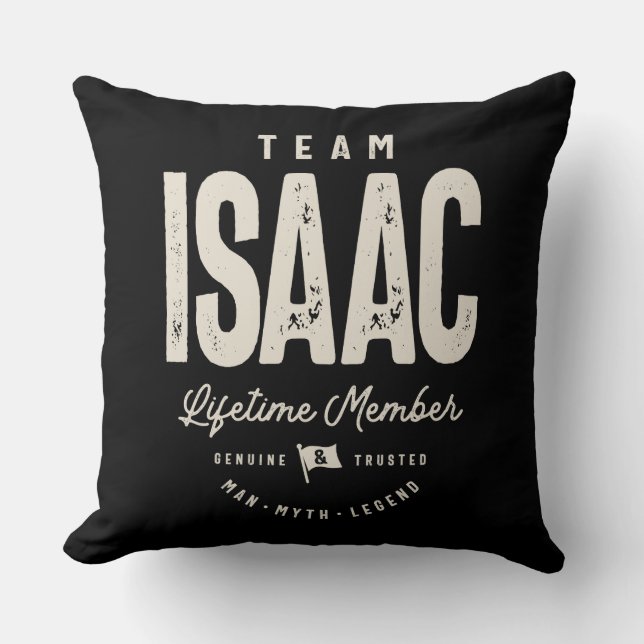 Team Isaac Lifetime Personalisiert Name Kissen (Vorderseite)
