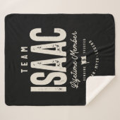 Team Isaac Lifetime Personalisiert Name Sherpadecke (Vorderseite (Horizontal))