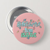 Team Isaac Pink Button (Vorne & Hinten)