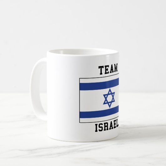 Team Israel Kaffeetasse (Vorderseite Links)