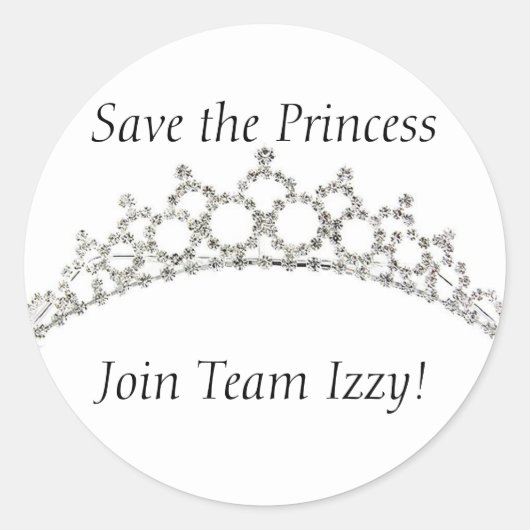 Team Izzy Round Stickers (Vorderseite)