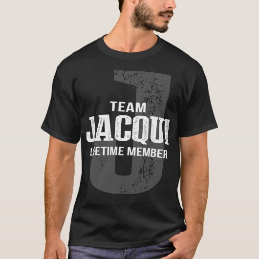 Team JACQUI Lifetime-Mitglied T-Shirt (Vorderseite)
