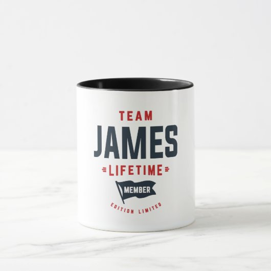 Team James Lifetime Mitglied Funny Name James Tasse (Zentrum)