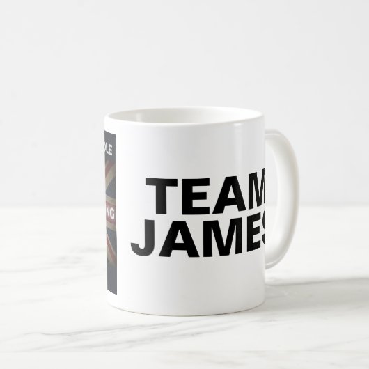TEAM JAMES-TASSE KAFFEETASSE (VorderseiteRechts)