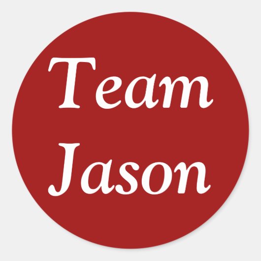 Team Jason Aufkleber (Vorderseite)