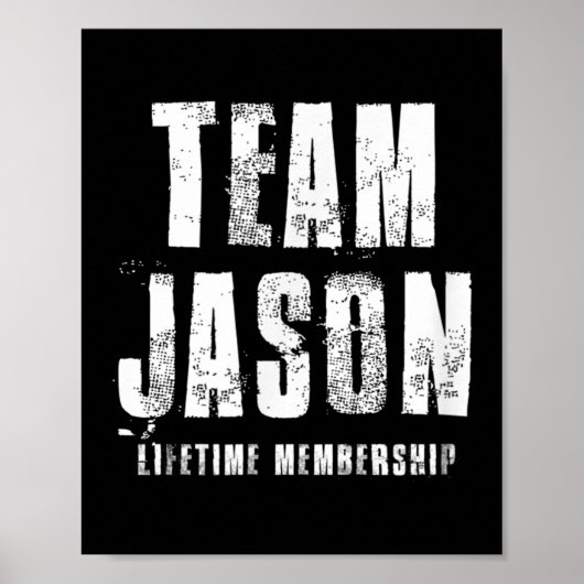 Team Jason Motivational Insrational Proud Family  Poster (Vorne)