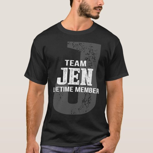 Team JEN Lifetime Mitglied T-Shirt (Vorderseite)