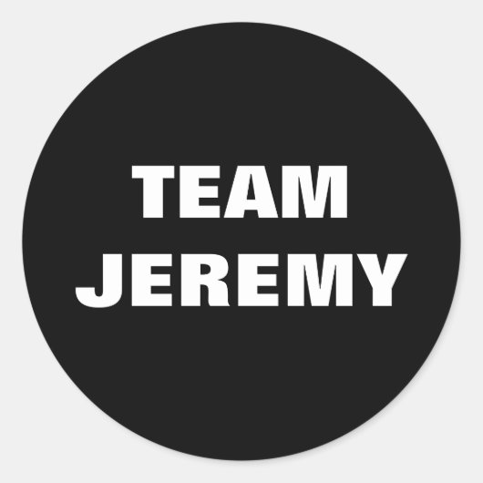Team Jeremy Stickers (Vorderseite)