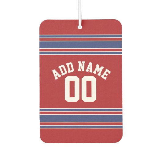 Team Jersey mit Individuelle Name und Nummer Autolufterfrischer (Vorderseite)