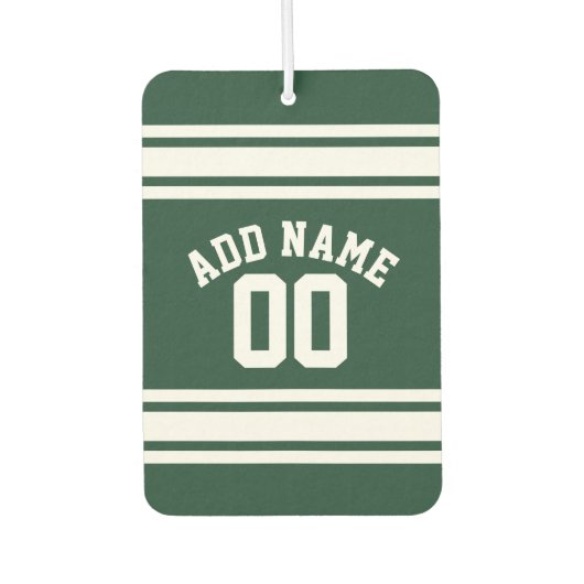 Team Jersey mit Individuelle Name und Nummer Autolufterfrischer (Vorderseite)