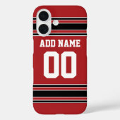 Team Jersey mit Individuelle Name und Nummer Case-Mate iPhone Hülle (Rückseite)