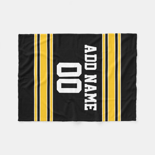 Team Jersey mit Individuelle Name und Nummer Fleecedecke (Vorderseite (Horizontal))