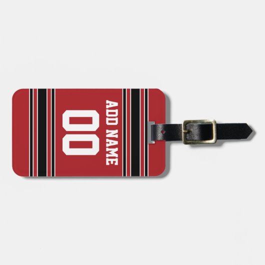 Team Jersey mit Individuelle Name und Nummer Gepäckanhänger (Vorderseite horizontal)