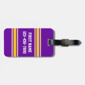 Team Jersey mit Individuelle Name und Nummer Gepäckanhänger (Rückseite horizontal)