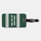 Team Jersey mit Individuelle Name und Nummer Gepäckanhänger (Rückseite horizontal)