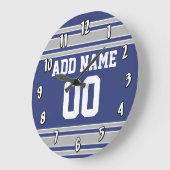 Team Jersey mit Individuelle Name und Nummer Große Wanduhr (Winkel)