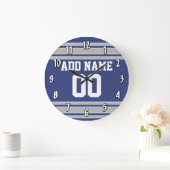 Team Jersey mit Individuelle Name und Nummer Große Wanduhr (Zuhause)