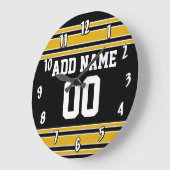 Team Jersey mit Individuelle Name und Nummer Große Wanduhr (Winkel)