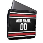 Team Jersey mit Individuelle Name und Nummer Laptopschutzhülle (Vorne Rechts)