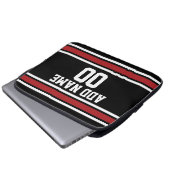 Team Jersey mit Individuelle Name und Nummer Laptopschutzhülle (Vorne Knopf)