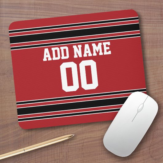 Team Jersey mit Individuelle Name und Nummer Mousepad
