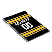 Team Jersey mit Individuelle Name und Nummer Notizblock (Rechte Seite)