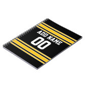 Team Jersey mit Individuelle Name und Nummer Notizblock (Linke Seite)