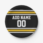 Team Jersey mit Individuelle Name und Nummer Pappteller (Vorderseite)