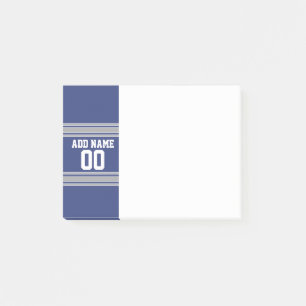 Team Jersey mit Individuelle Name und Nummer Post-it Klebezettel