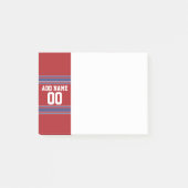 Team Jersey mit Individuelle Name und Nummer Post-it Klebezettel (Vorderseite)
