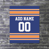 Team Jersey mit Individuelle Name und Nummer Poster