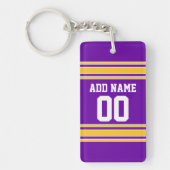 Team Jersey mit Individuelle Name und Nummer Schlüsselanhänger (Vorderseite)
